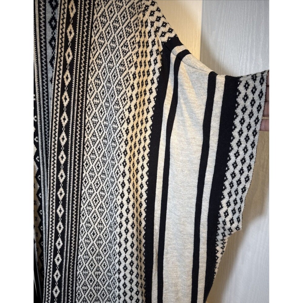 St John’s Bay Aztec 1x Open Sweater Duster Cardigan Boho Western Cowgirl - Picture 3 of 14